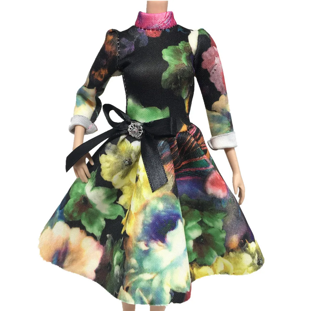 NK новейший комплект Кукольное платье модная мини юбка мягкая ткань благородный и