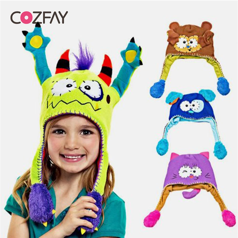 Cozfay Бесплатная Прямая поставка Flipeez Peek-a-Boo Puppy Action Hat вечерние танцевальная шляпа