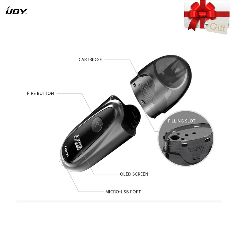 5 шт./лот набор электронных сигарет JOY ivpc комплект Pod система 2 мл IVPC картридж 450 мАч