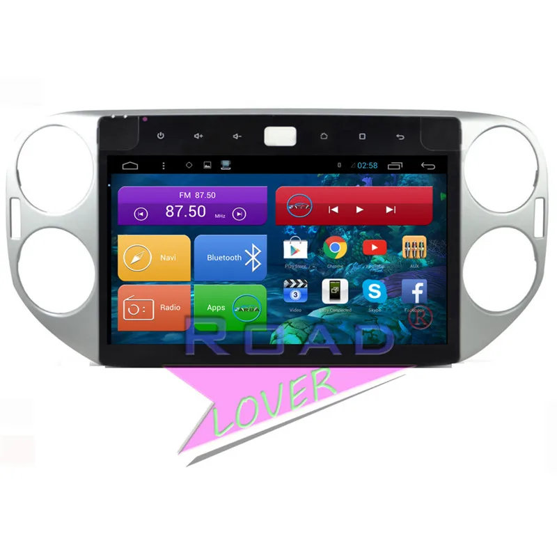 Автомобильный мультимедийный плеер Roadlover 10 2 дюйма Android 6 0 Радио для VW Tiguan 2010