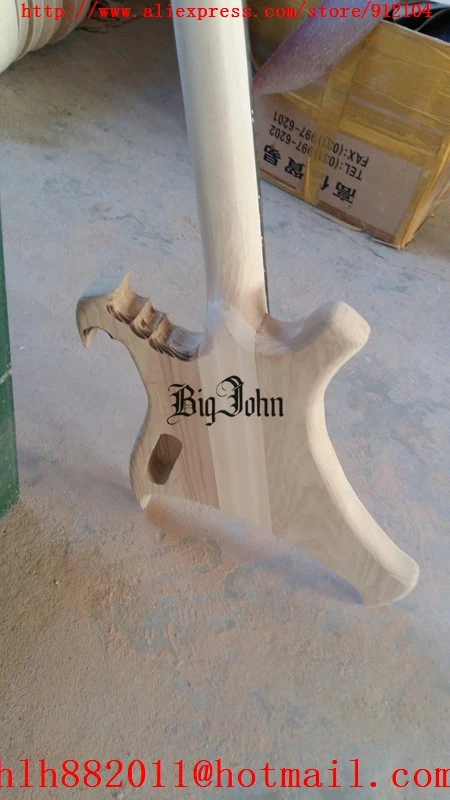 Новинка полуготовая специальная форма 4 струны электрическая бас-гитара Big John с