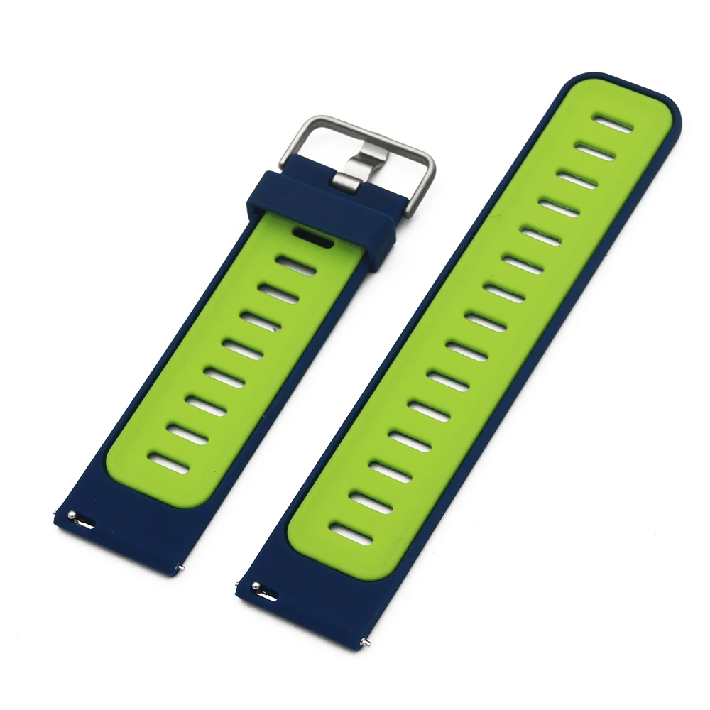 Ремешок силиконовый для часов резиновый браслет Pebble Time/Steel черный синий красный