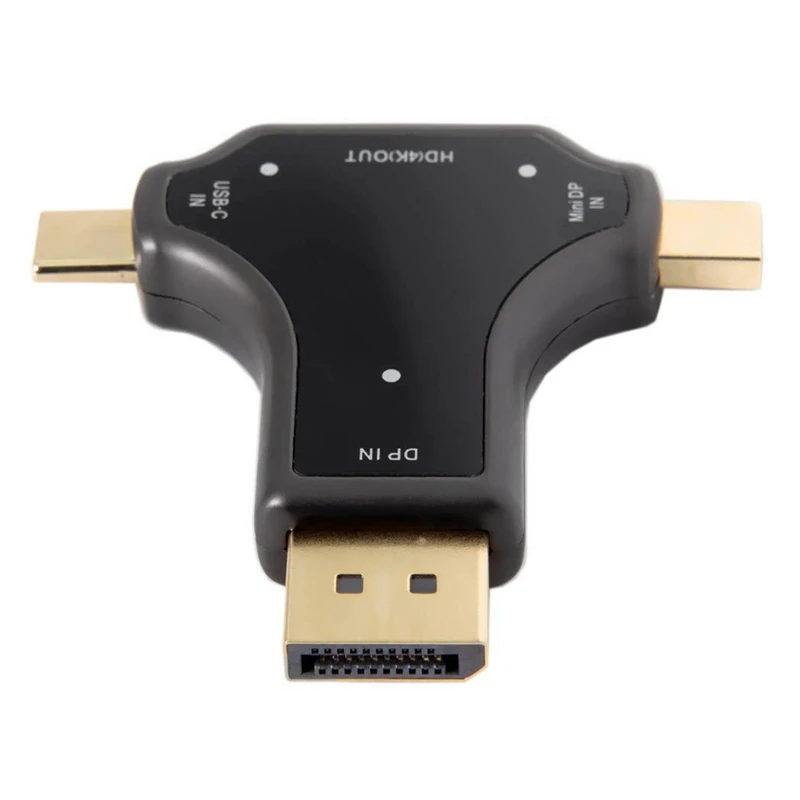 USB C & Displayport Mini DP 3 в 1 к HDMI Женский адаптер Тип 4K 2K для ноутбука Macbook PC| |