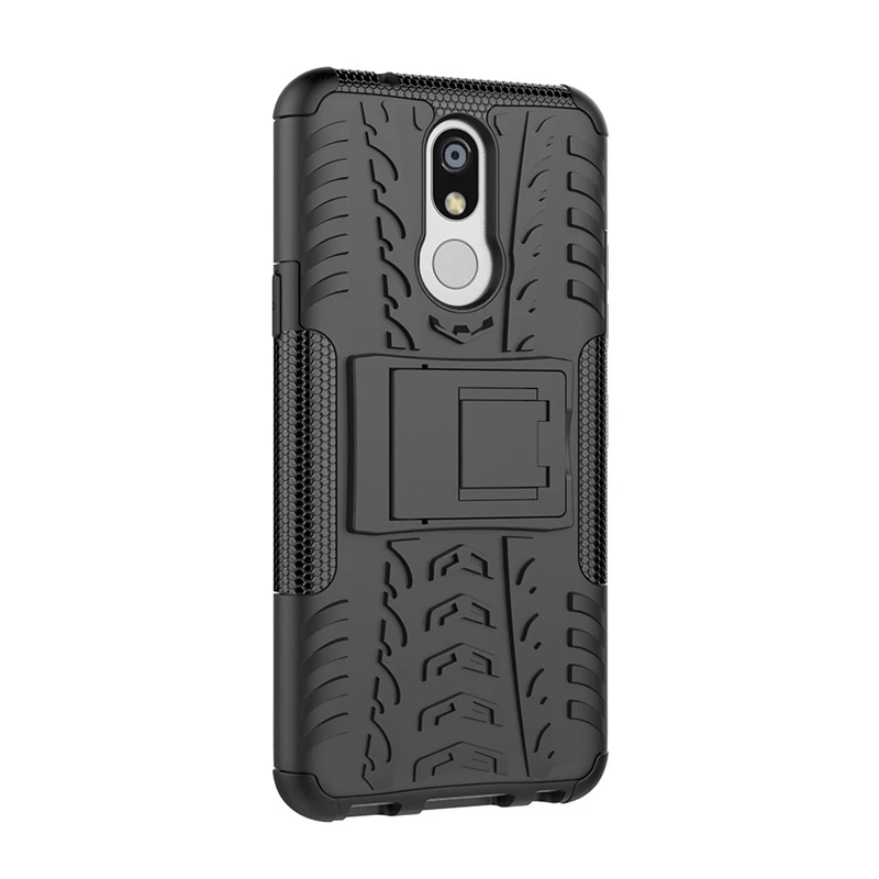 LGK40 K 40 чехол для LG K40 задняя крышка чехол-накладка из поликарбоната и термополиуретана силиконовая подставка чехол для телефона с изображениями прочный клетка для телефонов Fundas Coque