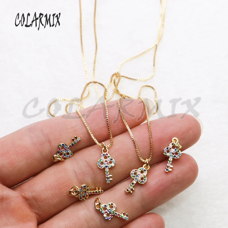 10 нитей маленькие подвески для ключей ожерелье аксессуары кулон подарок