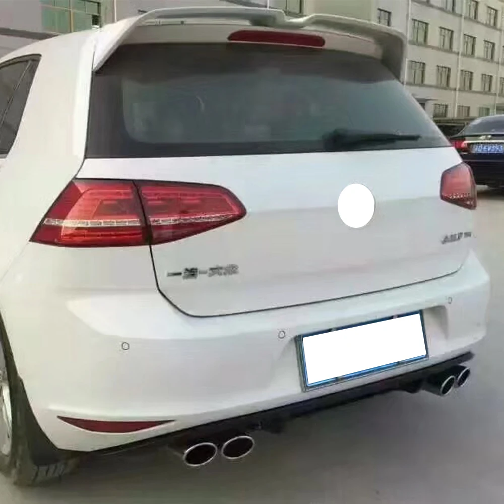 MK7 PP задний бампер диффузор с выхлопной для Volkswagon Golf 7 Standard & GT I R RLINE 2014 2018|rear bumper