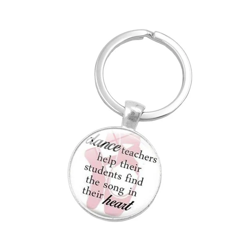 Стеклянный брелок с кабошоном ювелирные изделия серебряным цветом Merci Maitresse
