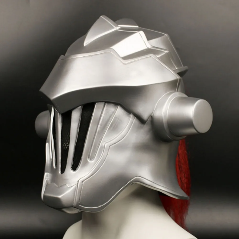 Halloween Goblin Slayer Mask Cosplay Masquerade Helmet Japan comic Soft PVC Props Costume High Quality | Тематическая одежда и
