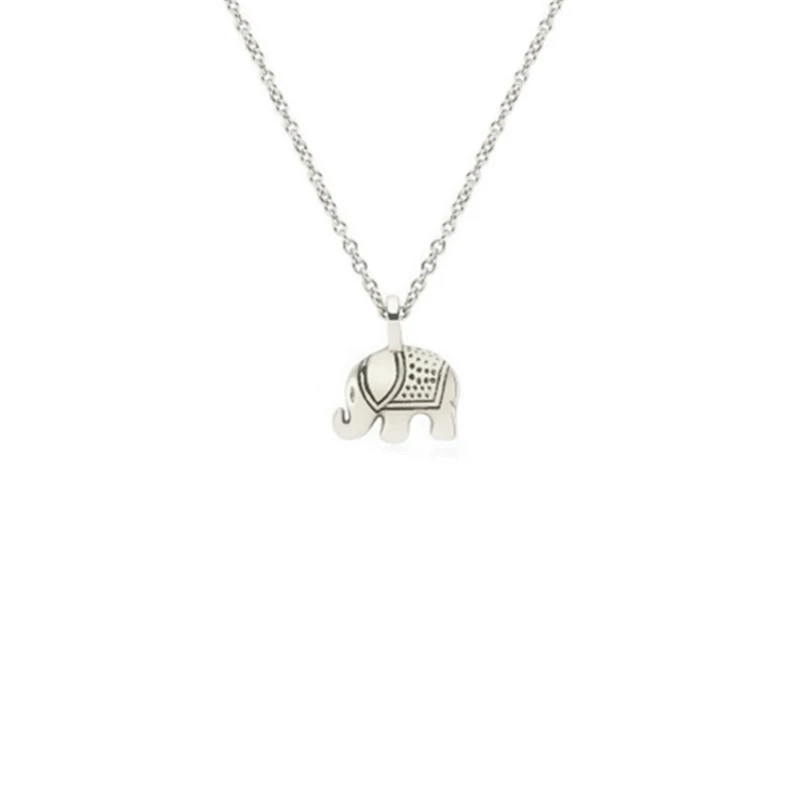 Женское винтажное ожерелье без шеи joyeria тибетское серебряное животное слон
