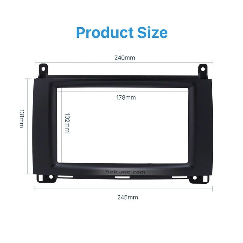 Seicane 173*98/178*100/178*102 мм 2DIN Автомобильная аудио фасция для BENZ B200/A-Class (W169)/B-Class (W245)