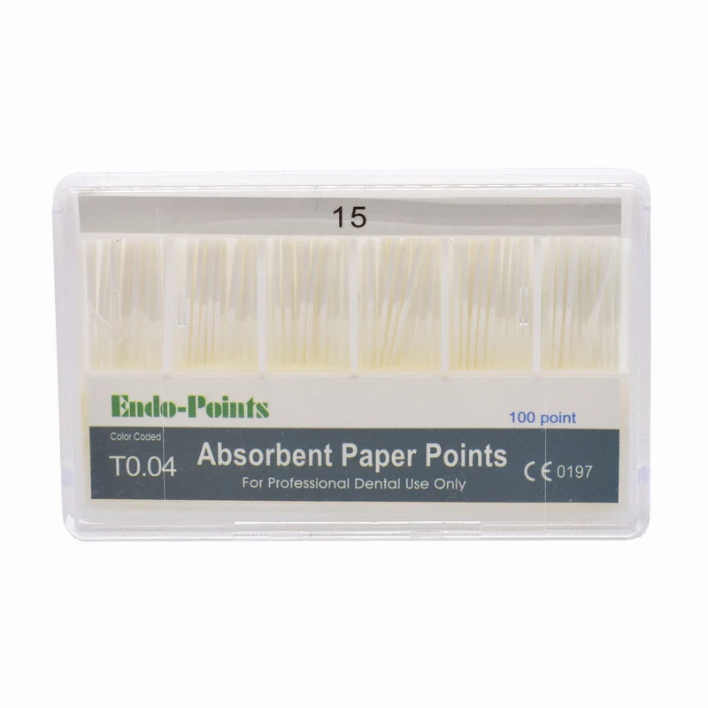 Dental Absorbent Paper Points 0.04taper Root Cancel Endodontics Cotton Fiber Tips Dentist Product |