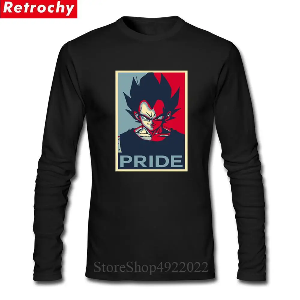 Японские Аниме футболки VEGETA PRIDE Футболка Мужская Новая мода Dragon Ball Z Фитнес Homme