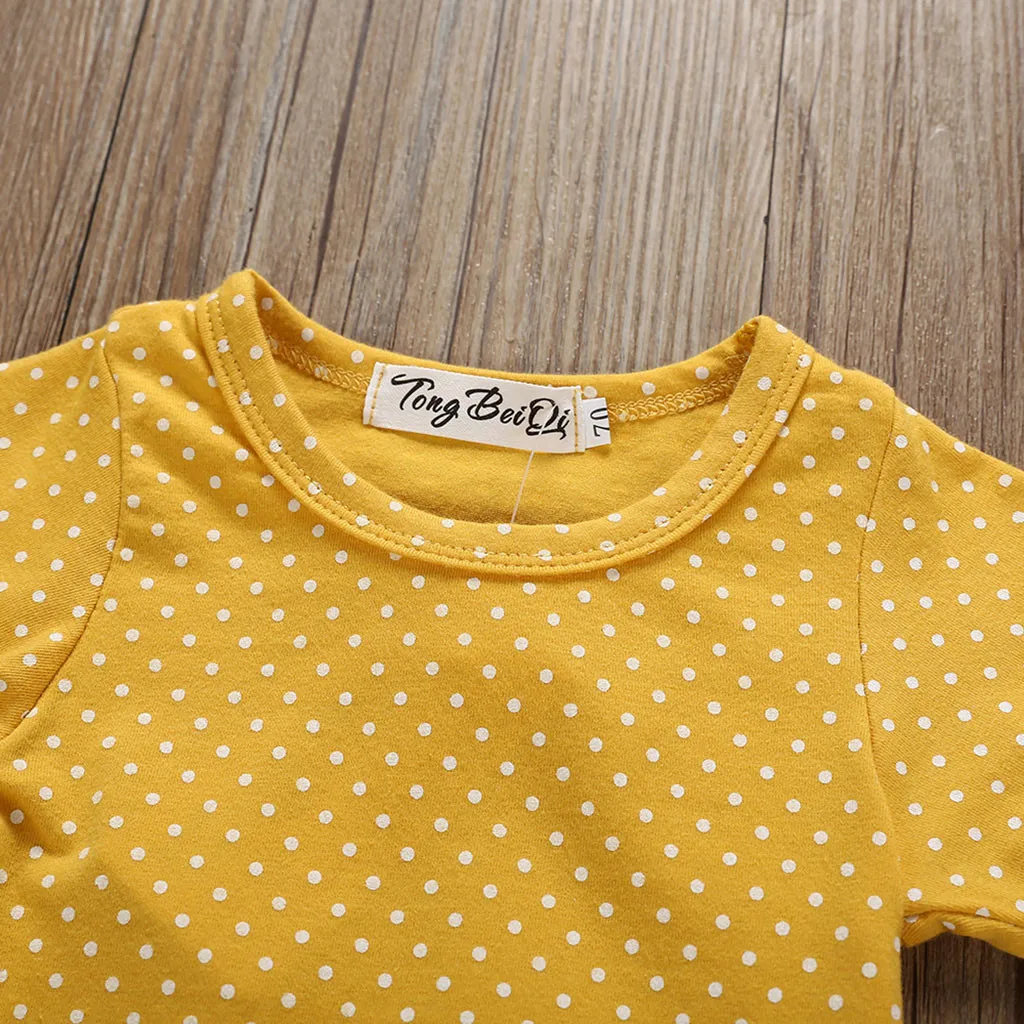 Лидер продаж 2020 года Одежда для новорожденных девочек комбинезон в горошек +