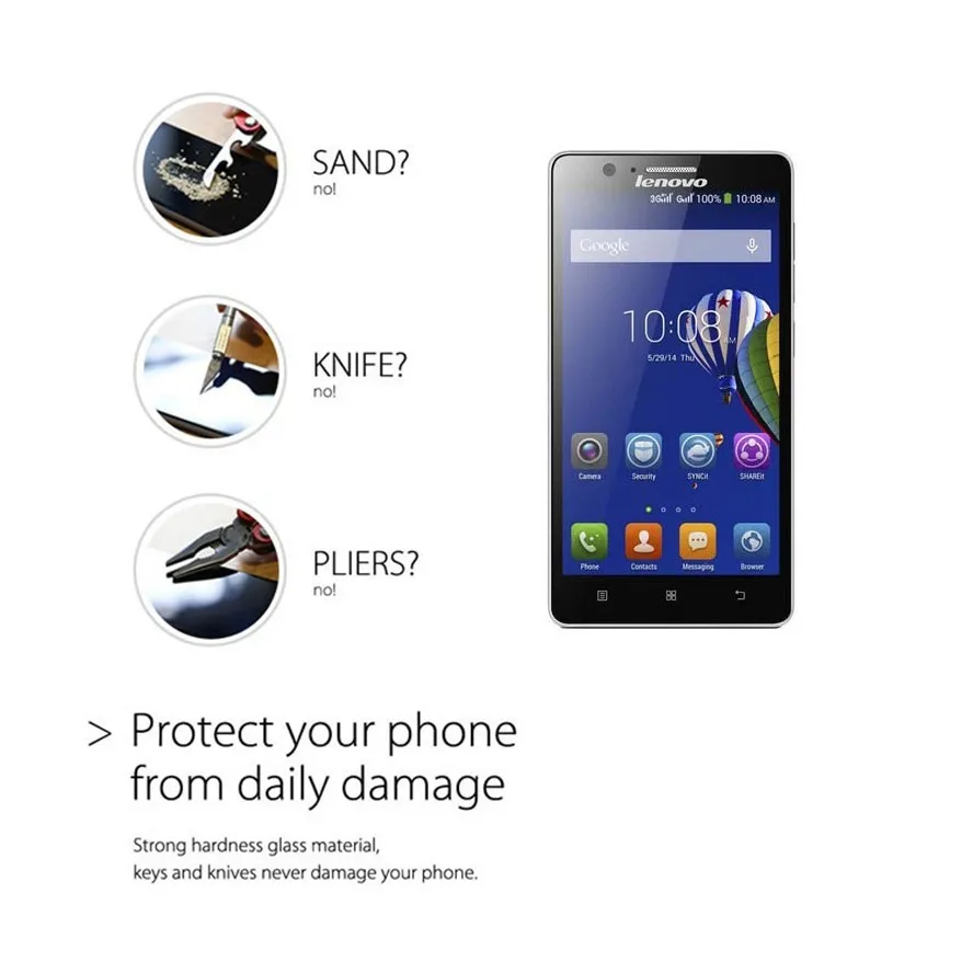 2 шт. Защитное стекло для экрана Lenovo A536 закаленное ультратонкое телефона с