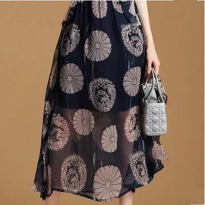 Новый Для женщин Повседневное baisc летние с цветочным принтом праздничное платье