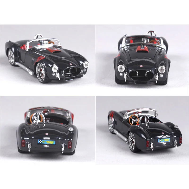 Классическая модель автомобиля Ford Shelby Cobra металлическая винтажная 1969 имитация