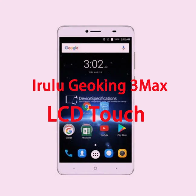 RYKKZ для iruLu Geoking 3 Max ЖК-дисплей с кодирующий преобразователь сенсорного экрана в
