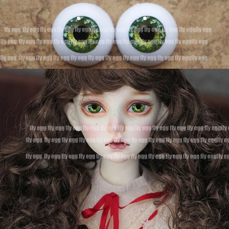 Новинка 1 пара зеленых глаз джунглей DIY акриловые глаза BJD 12 мм 14 16 18 20 22 давление sd