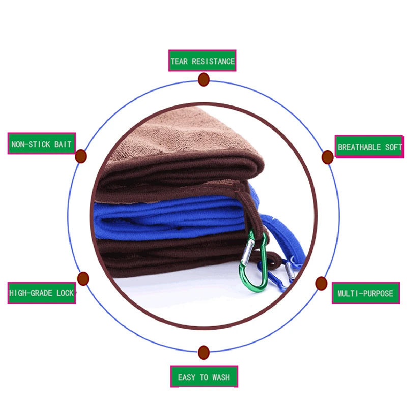 Fishing Towel Special Thickening Quick-drying Cotton Cloth Supplies Outdoor Sports Handkerchief Wiping | Спорт и развлечения