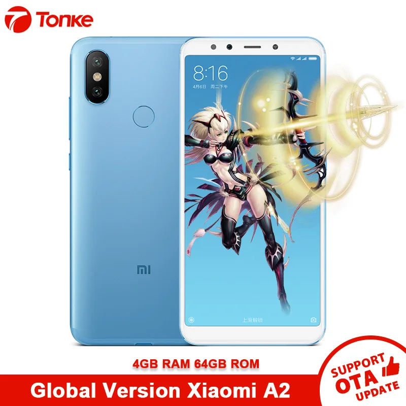 Глобальная версия Xiaomi Mi A2 4 Гб Оперативная память 64 Встроенная Мобильный телефон