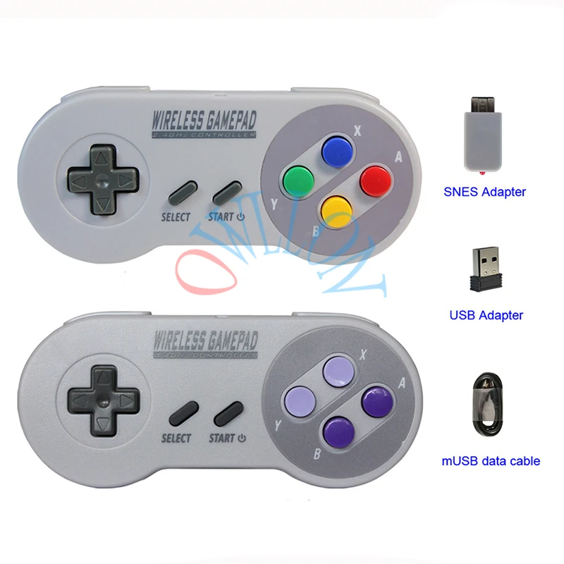 Беспроводной геймпады 2 4 ГГц проводной джойстик игровой контроллер для SNES супер