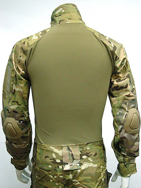 shirts Военная охотничья Боевая полевая Униформа EMERSON CP тактическая рубашка и брюки наколенники и налокотники Multicam - Цвет: shirts