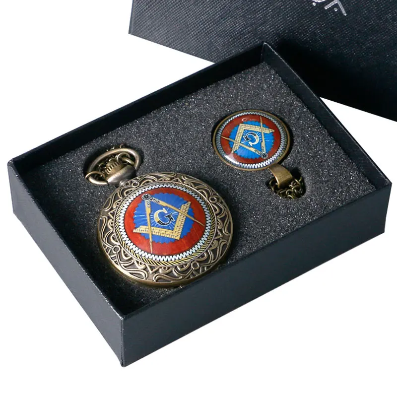 Новое поступление 2020 года набор карманных часов без масонской ожерелье подвеска