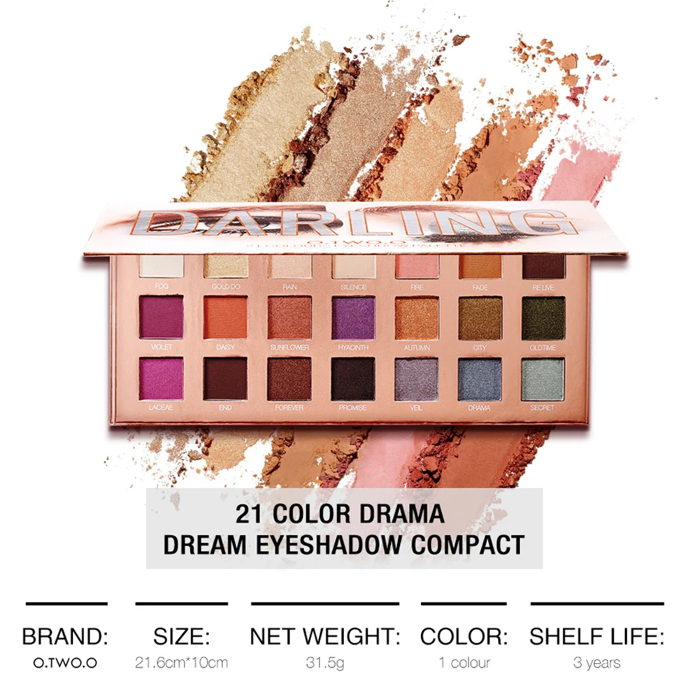 Палитра матовых теней для век 21 цвет блестящие тени профессиональный макияж глаз
