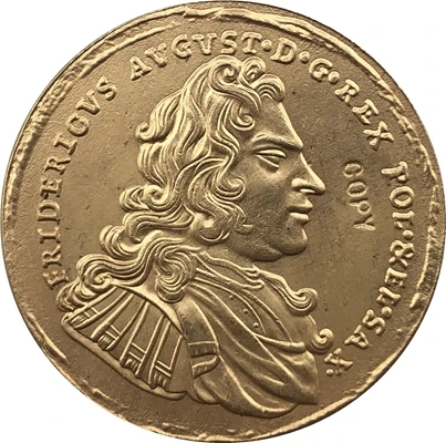 24 k Gpld 1697 Польша монет копия 27 6 мм|coin copy|coin coinscoins poland |