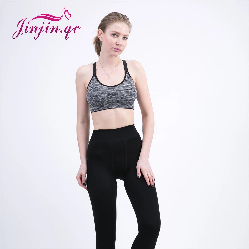 Jinjin. QC Высокая Эластичная Талия Зима Плюс Бархат Утолщаются Женские Теплые Брюки
