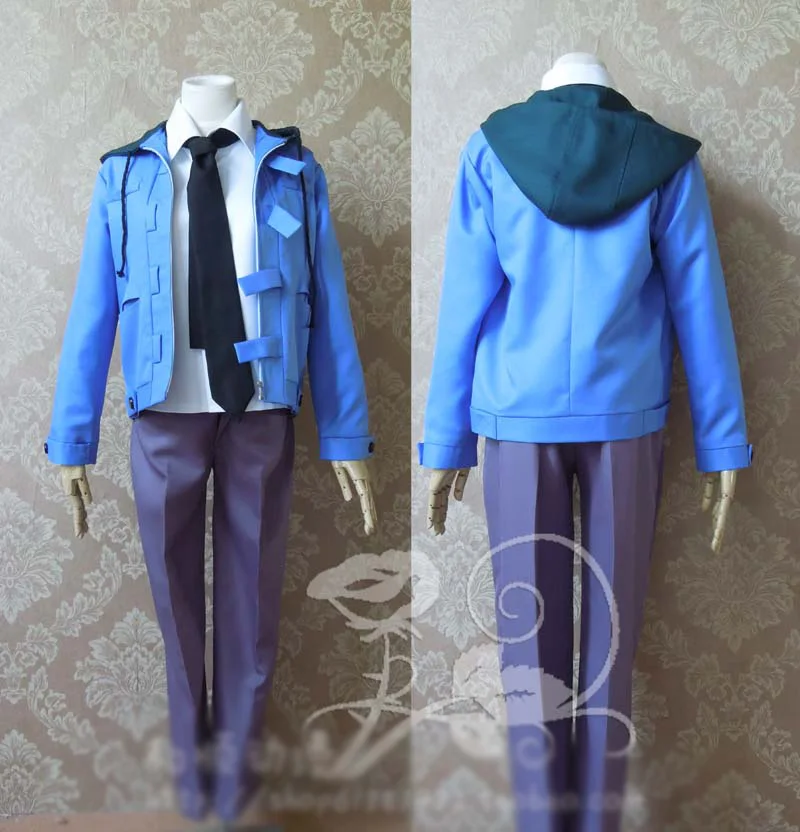 Mirai Nikki Aru Akise Косплей Костюм Хэллоуин школьная форма рубашка + пальто галстук