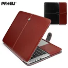 PFHEU Классический чехол для ноутбука из искусственной кожи, сумка для Apple Macbook Air Pro Retina 11 12 13 15 дюймов с сенсорной панелью, Новинка