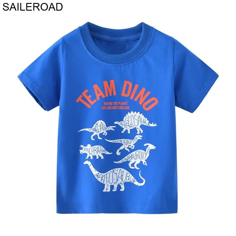 

Хлопковая футболка с коротким рукавом для мальчиков 2-7 лет