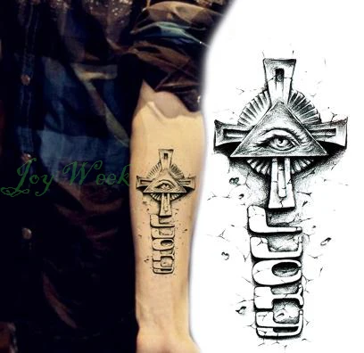 

Waterproof Temporary Tattoo Sticker on body eye cross tattoo totem tatto stickers flash tatoo fake tattoos for men girl women