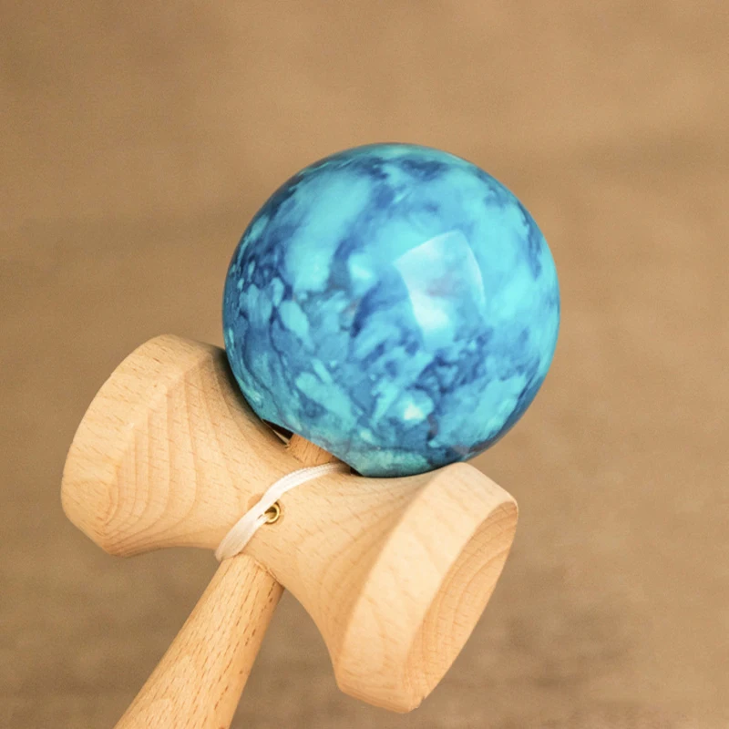Kendama 18 см полная трещина PU краска деревянный шар Kendama умелое жонглирование мяч игра игрушка Спорт на открытом воздухе