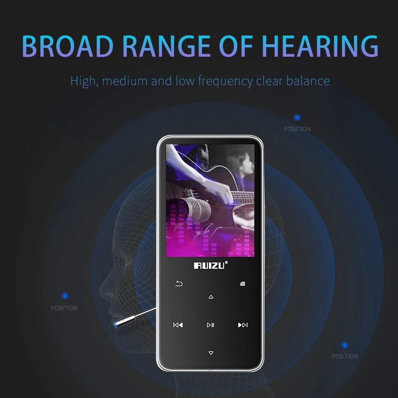 Новый MP3-плеер RUIZU D10 с Usb 8 ГБ 16 2 4 дюйма HD цветной экран высокое качество видео