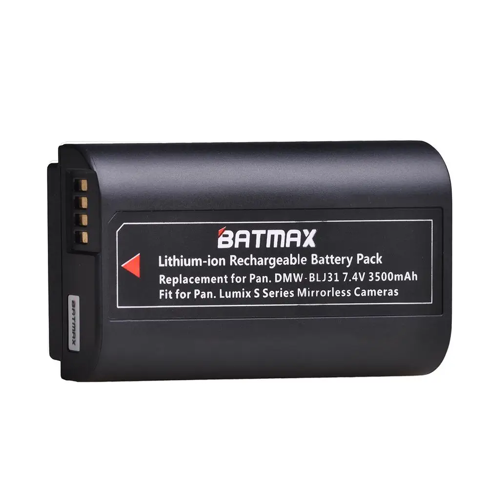 Batmax 1Pc 3500mAh DMW-BLJ31 DMW BLJ31 Rechargeable Li-ion Battery for Panasonic LUMIX S1 S1R S1H Mirrorless Cameras | Электроника