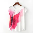 Женская футболка с принтом бабочки, Размеры M L XL