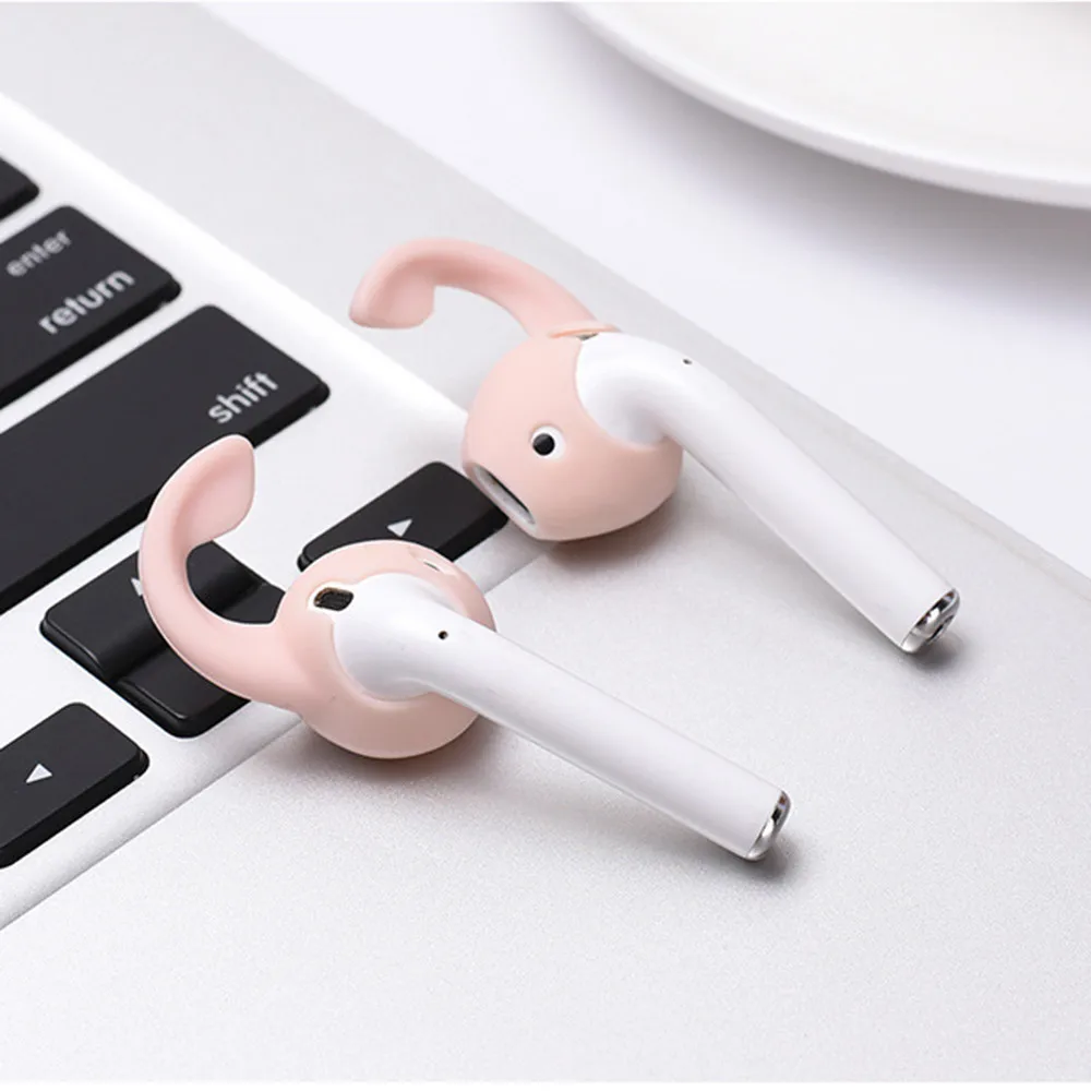 2 шт. силиконовый чехол для наушников Apple AirPods противоскользящий замена крышки