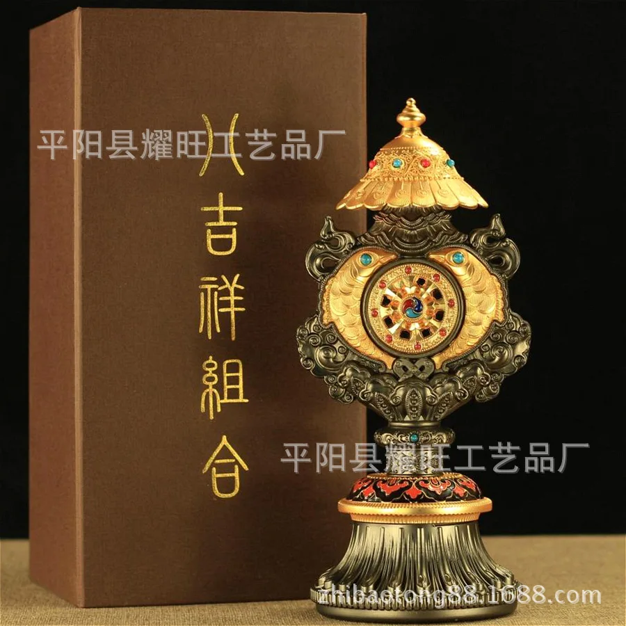 Nepal/copper alloy/eight auspicious furnishing articles/Tibetan buddhist tantric pagoda/multiplier/eight combination | Дом и сад