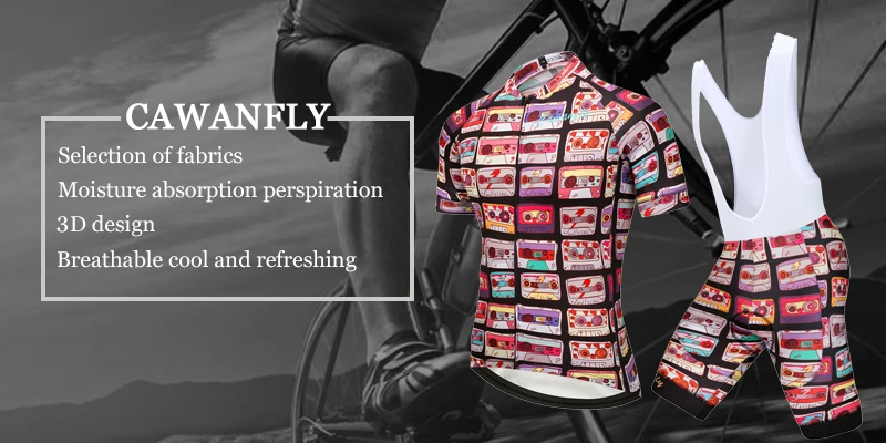 Красочные Дизайн Прохладный 2018 Для мужчин Велоспорт одежда Высокое качество