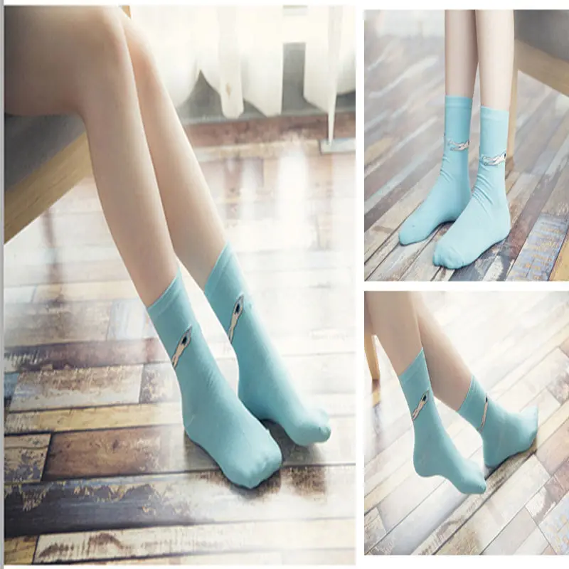Fashion Harajuku Candy Color Casual Cute Cartoon Pattern Warm Socks Comfortable High Quality For Women Girl| |