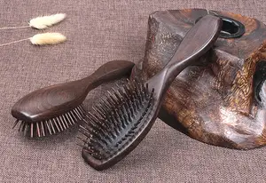 Расческа для волос из сандалового дерева, деревянная, спа, массажная расческа Антистатическая расческа J19