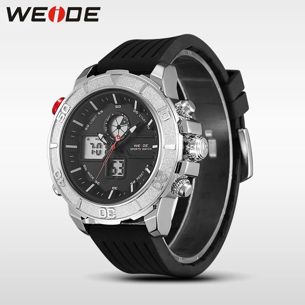 WEIDE лучший бренд класса люкс Модный повседневный силиконовый ремешок Спортивные