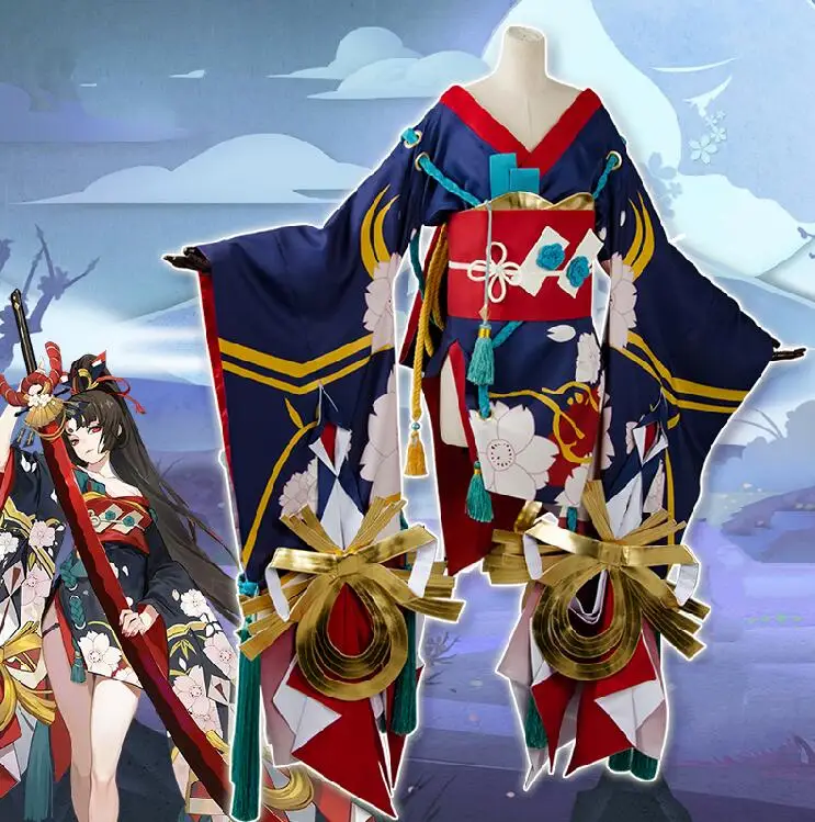 Костюм для косплея Hand Tour Onmyoji полный комплект платья Yaoji Ji платье из японской игры