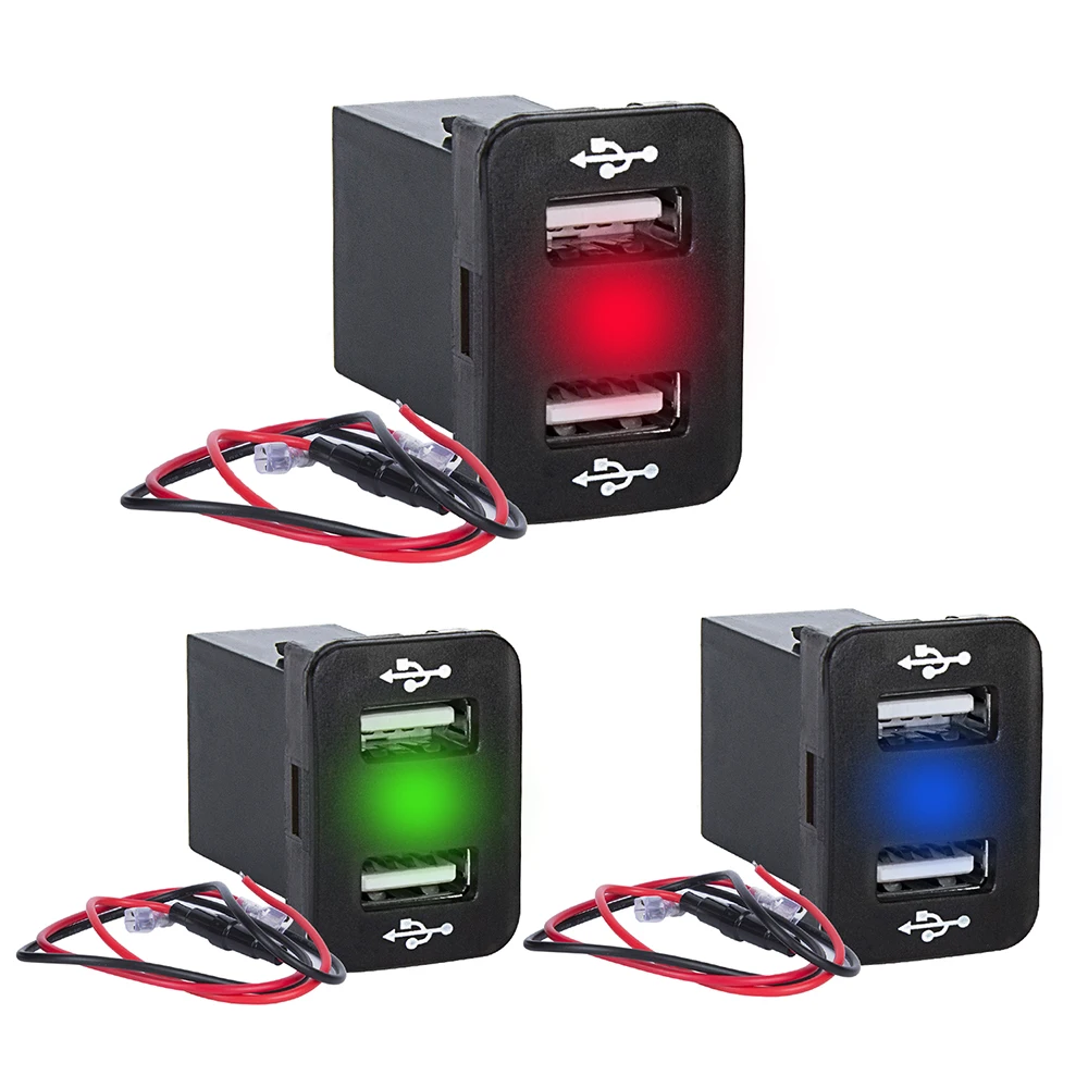Адаптер питания со светодиодсветодиодный цифровым вольтметром и монитором 2Usb