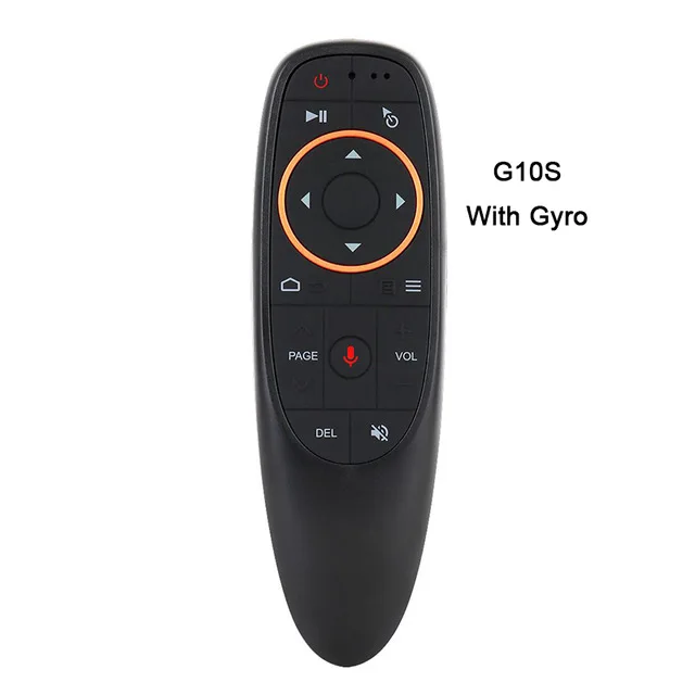 g10s with Gyro G10 Air mouse 2,4 ГГц беспроводной пульт дистанционного управления Google помощник голосового поиска air mouse для Xiaomi X96max H96 Mag 250 HTv 5 Tv Box - Цвет: g10s with Gyro