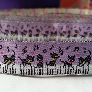 21 purple cat 24 разных цвета коровий утенок 5/8 '(16 мм x 5 ярдов) плетеная жаккардовая из полиэстера лента с таксой собачий ошейник - Цвет: 21 purple cat