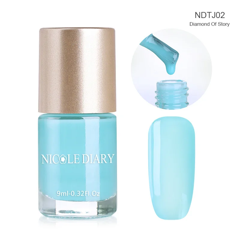 Jelly NDTJ02 NICOLE DIARY 9 мл Лак для ногтей голографический лак Желе матовый "хамелеон" лак зеркальный эффект жемчуг лак для ногтей 47 цветов - Цвет: Jelly NDTJ02