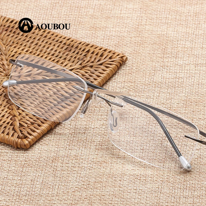 Anti-blue light Fatigue prevention HD Presbyopia goggles Unisex Frameless rimless reading glasses leesbril lentes de lectura mu |